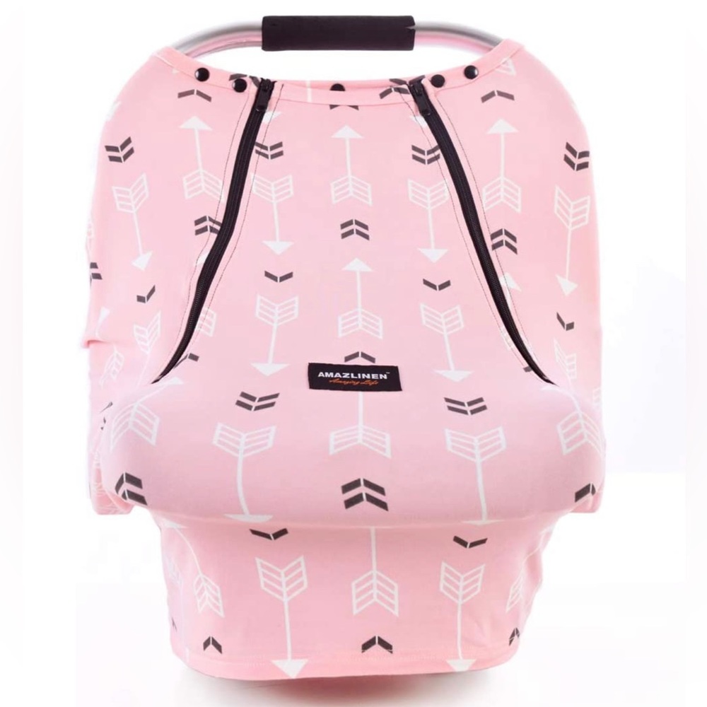 Baby Car Seat Cover-Acrabros Multifunctional Infant Car seat Canopy for Girl